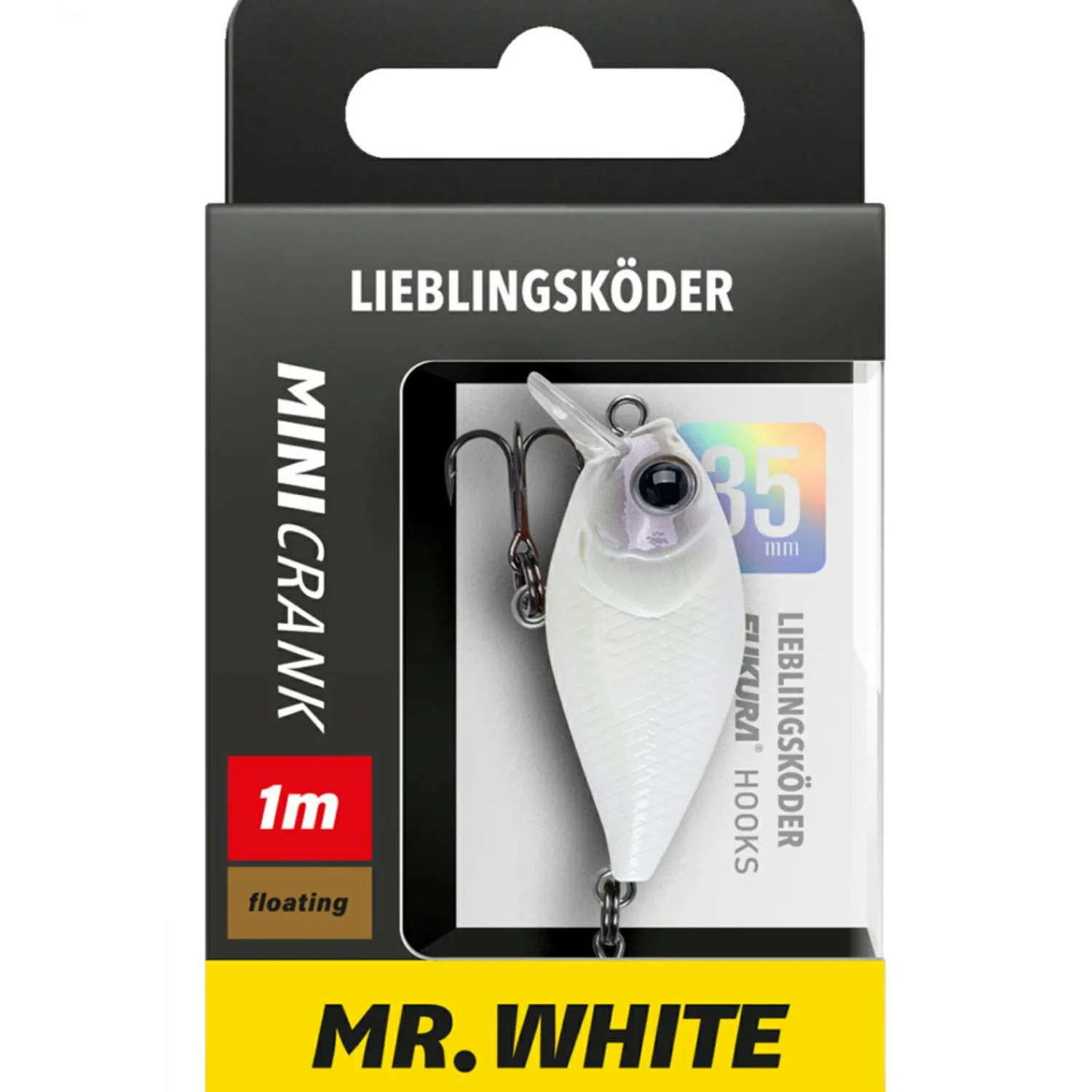 New Lieblingsköder Mini Crank (Mr. White) Wobbler