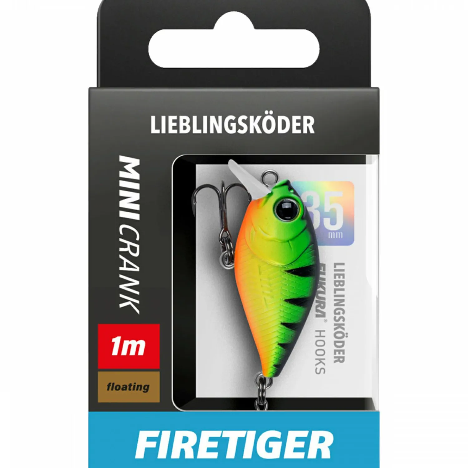Lieblingsku00f6der Lieblingsköder Mini Crank (Firetiger)< Wobbler