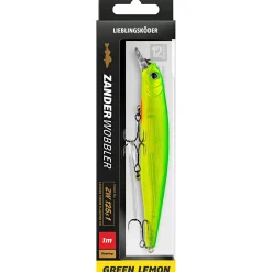 Lieblingsku00f6der Lieblingsköder Zanderwobbler (Green Lemon)< Wobbler