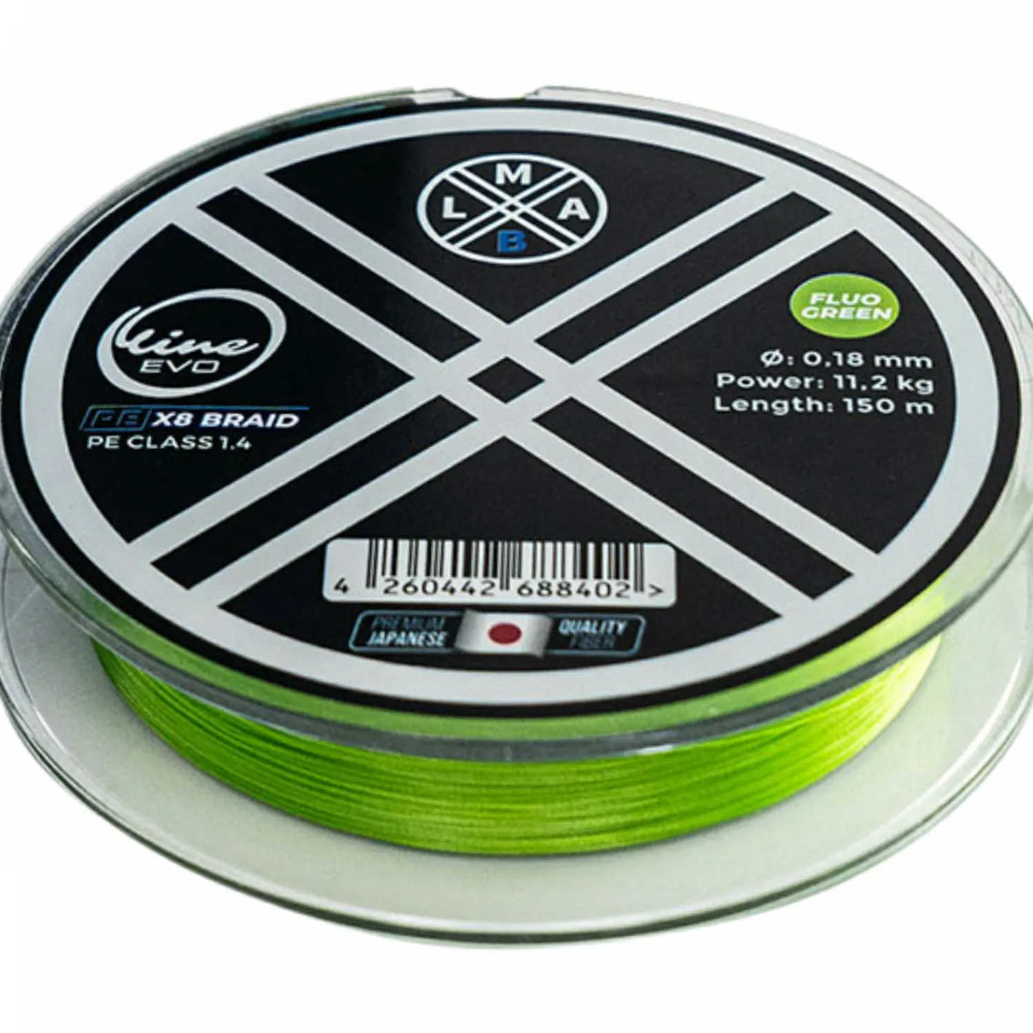 Clearance O-Line Evo PE X8 (Fluo Green) Geflochtene Schnüre