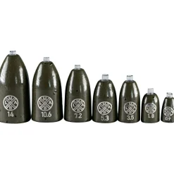New Tungsten Bullet Weight (Green Pumpkin) Angelbleie