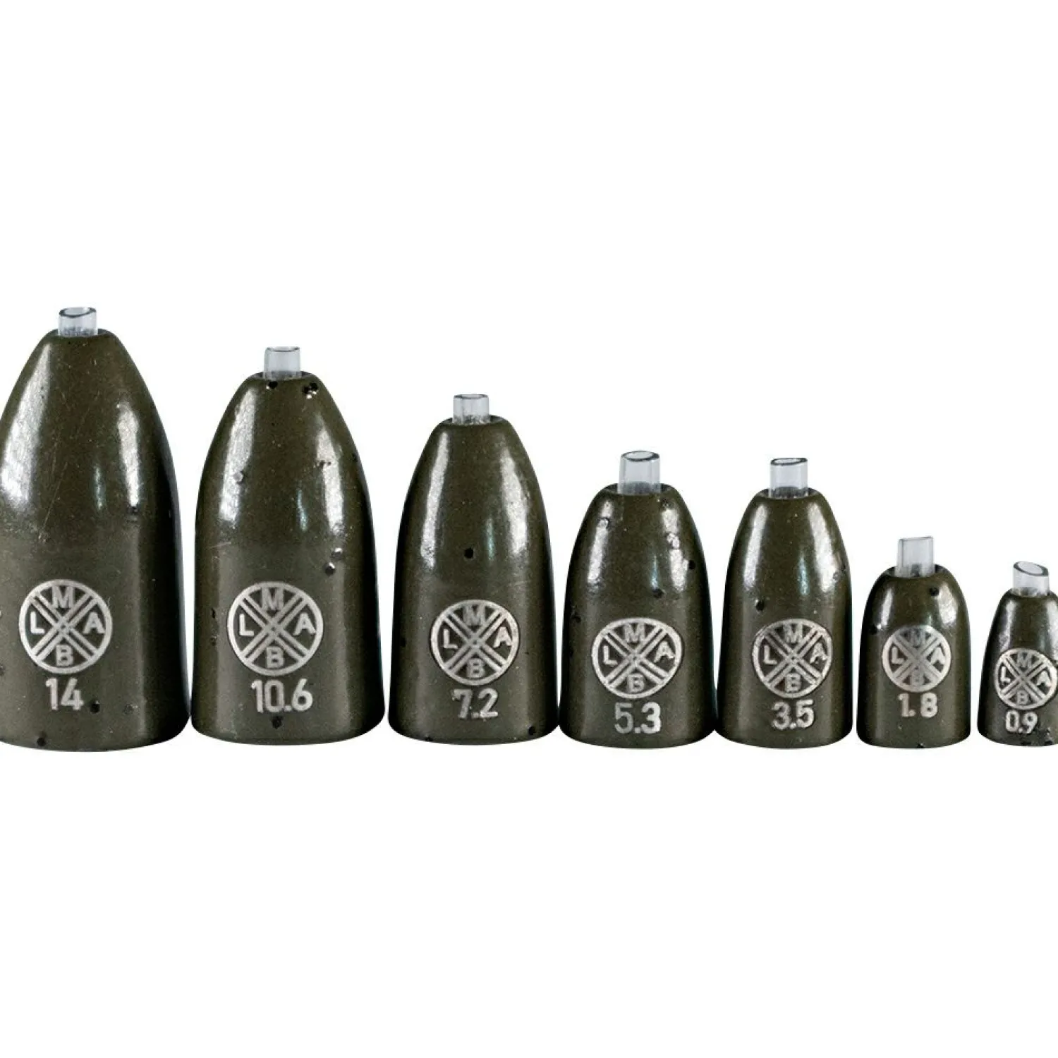 New Tungsten Bullet Weight (Green Pumpkin) Angelbleie