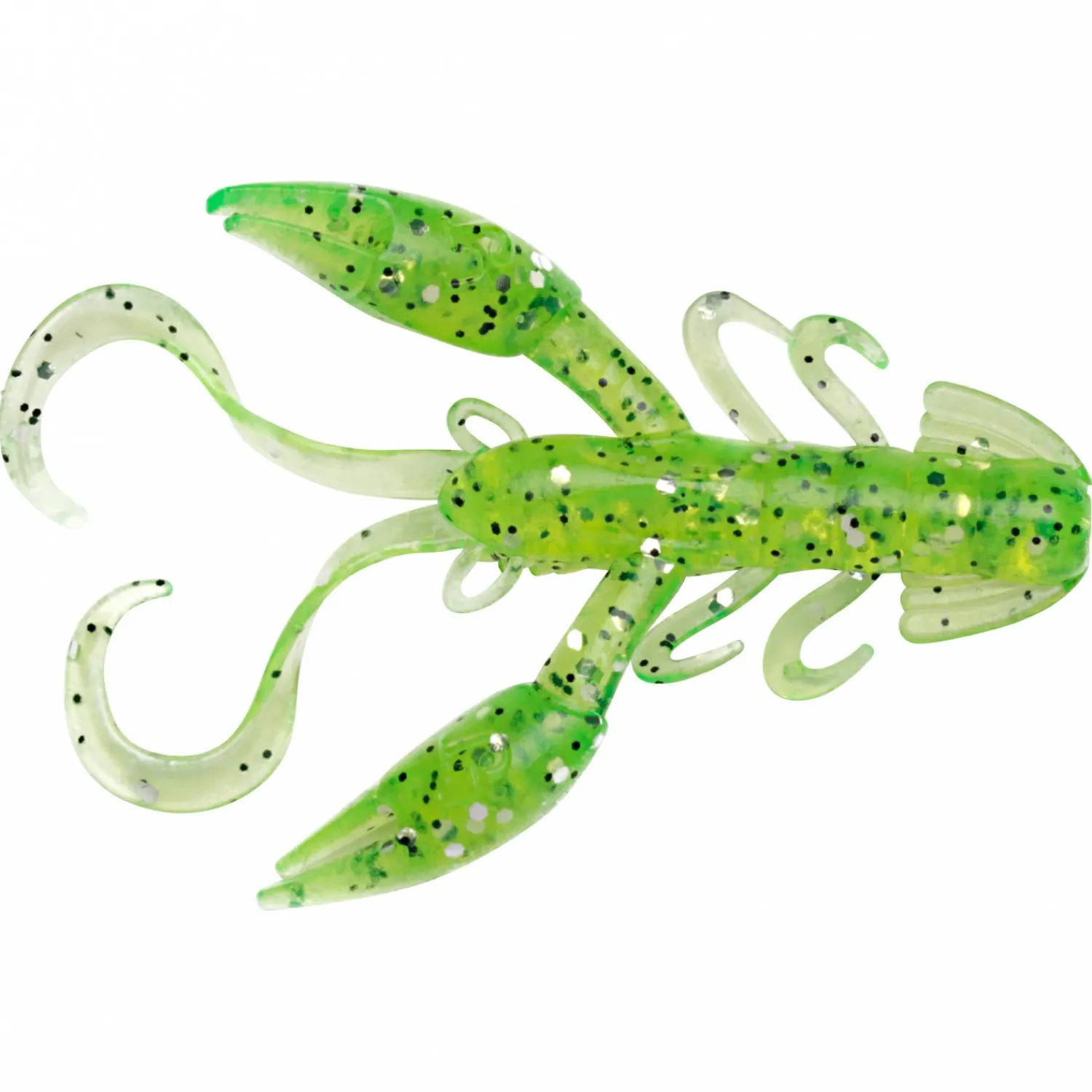 Lucky John Creature Bait Rock Craw 2,0" (Shrimp, Green Flash)< Gummiköder ·Creature Baits