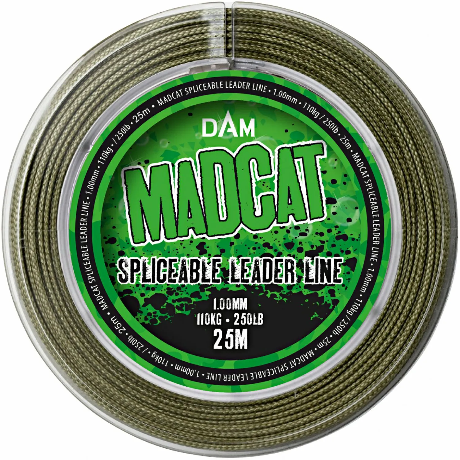 MAD CAT Vorfachschnur Spliceable Leader Line (oliv, 25 m)< Wallerschnüre|Wallerschnüre