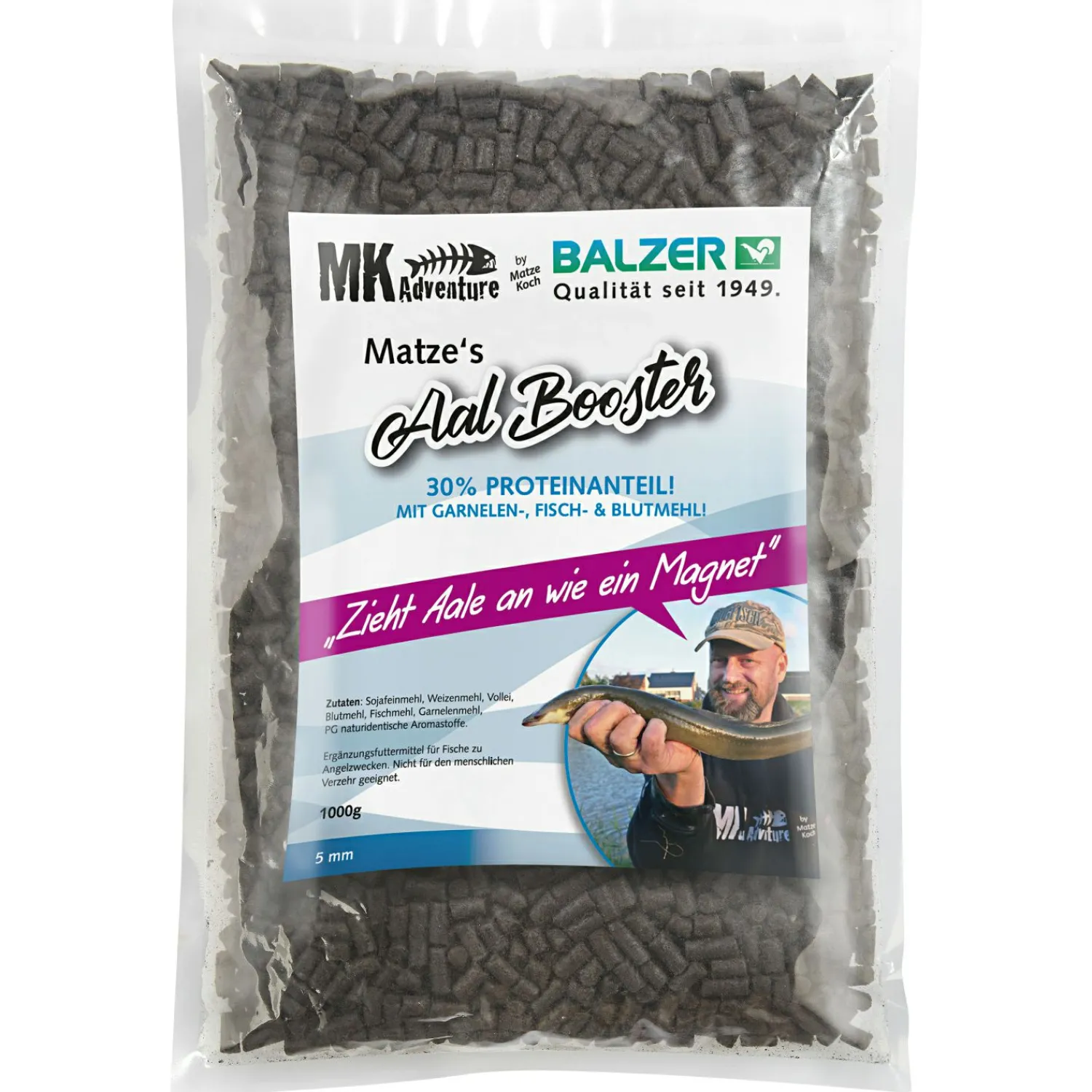 Matze Koch Aal Booster Pellets< Raubfischangeln-Zubehör|Raubfischfutter