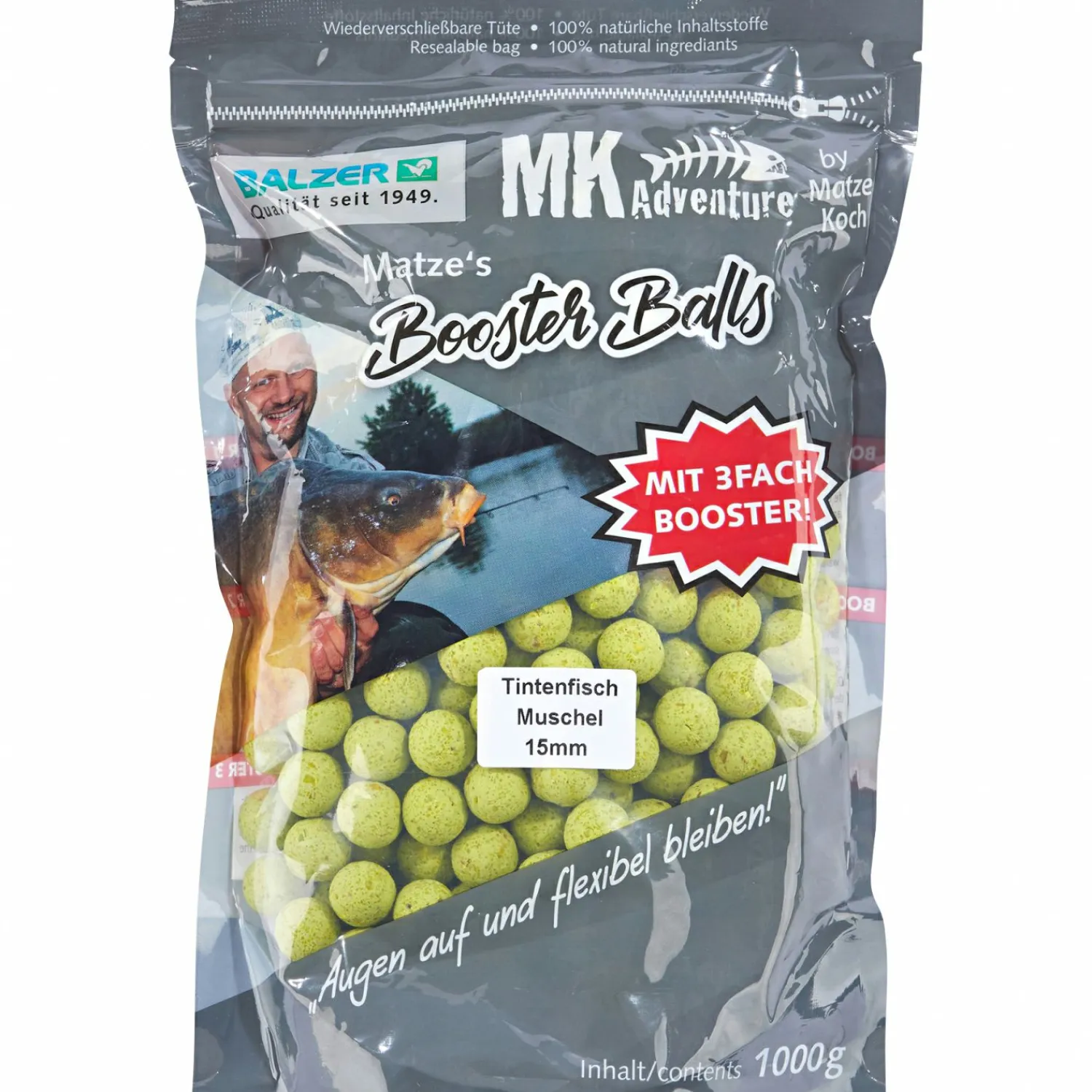 Matze Koch Boilies MK Adventure Booster Balls (Tintenfisch/Muschel)< Karpfenfutter·Boilies & Popup Boilies|Karpfenfutter