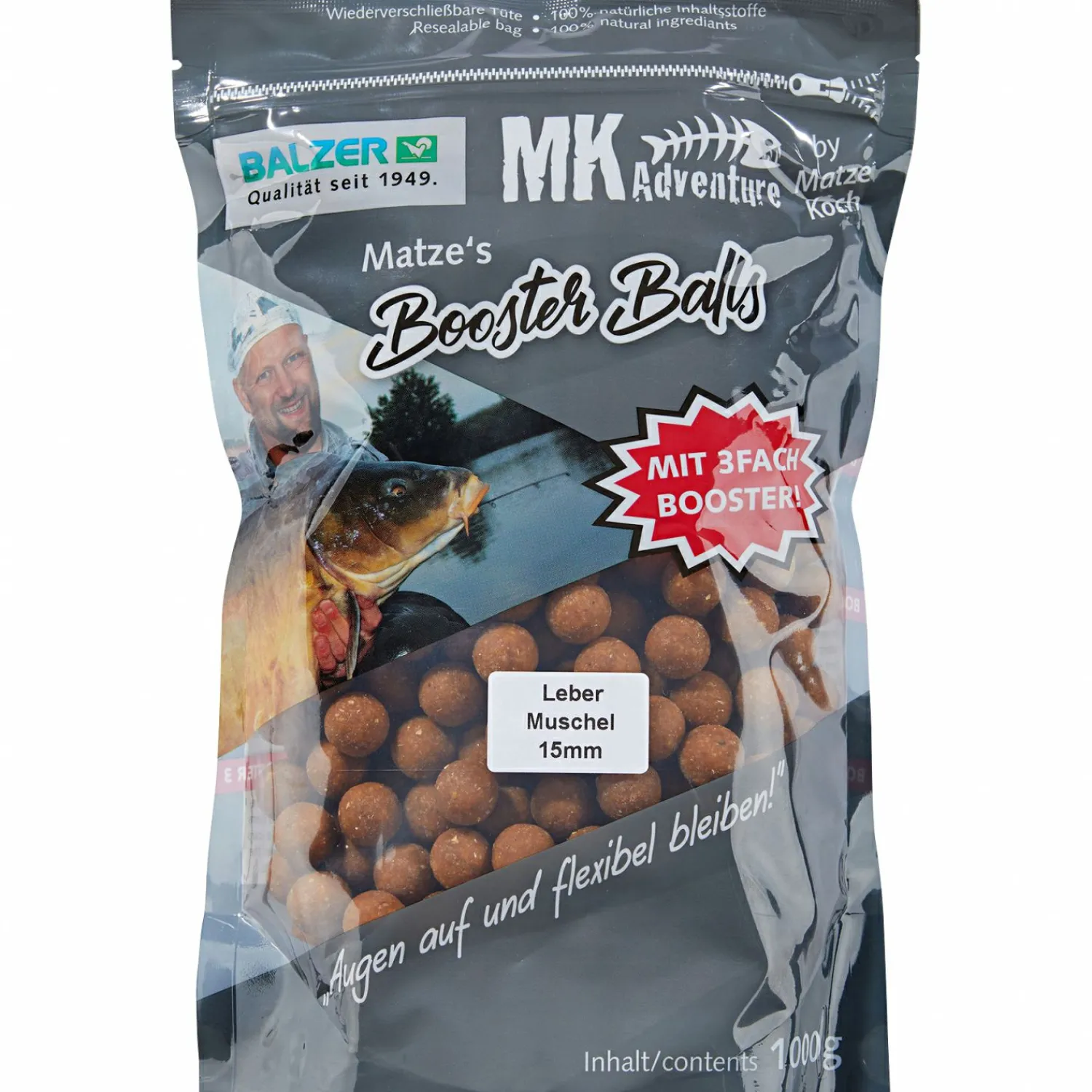 Matze Koch Boilies MK Adventure Booster Balls (Leber/Muschel)< Karpfenfutter|Karpfenfutter·Boilies & Popup Boilies