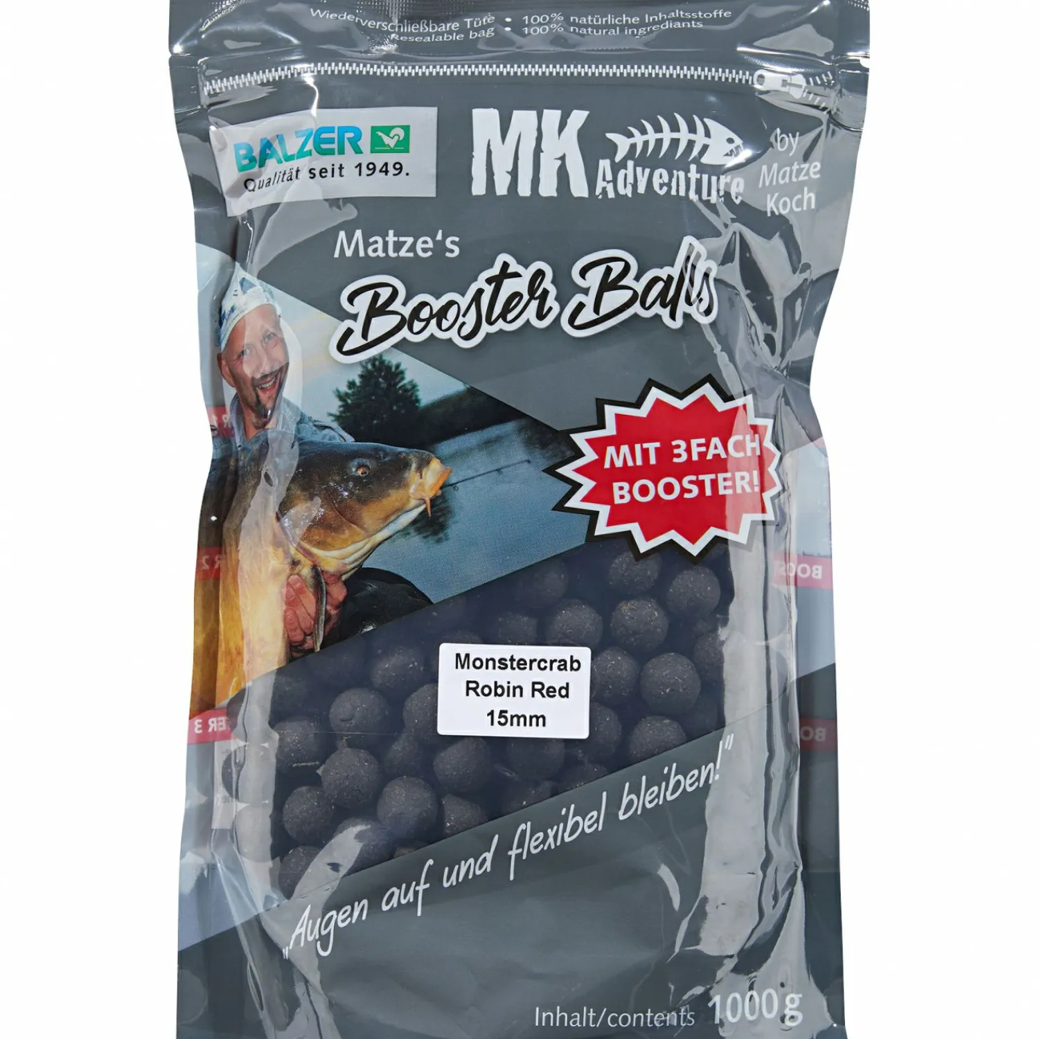 Matze Koch Boilies MK Adventure Booster Balls (Monstercrab/Robin Red)< Karpfenfutter·Boilies & Popup Boilies|Karpfenfutter