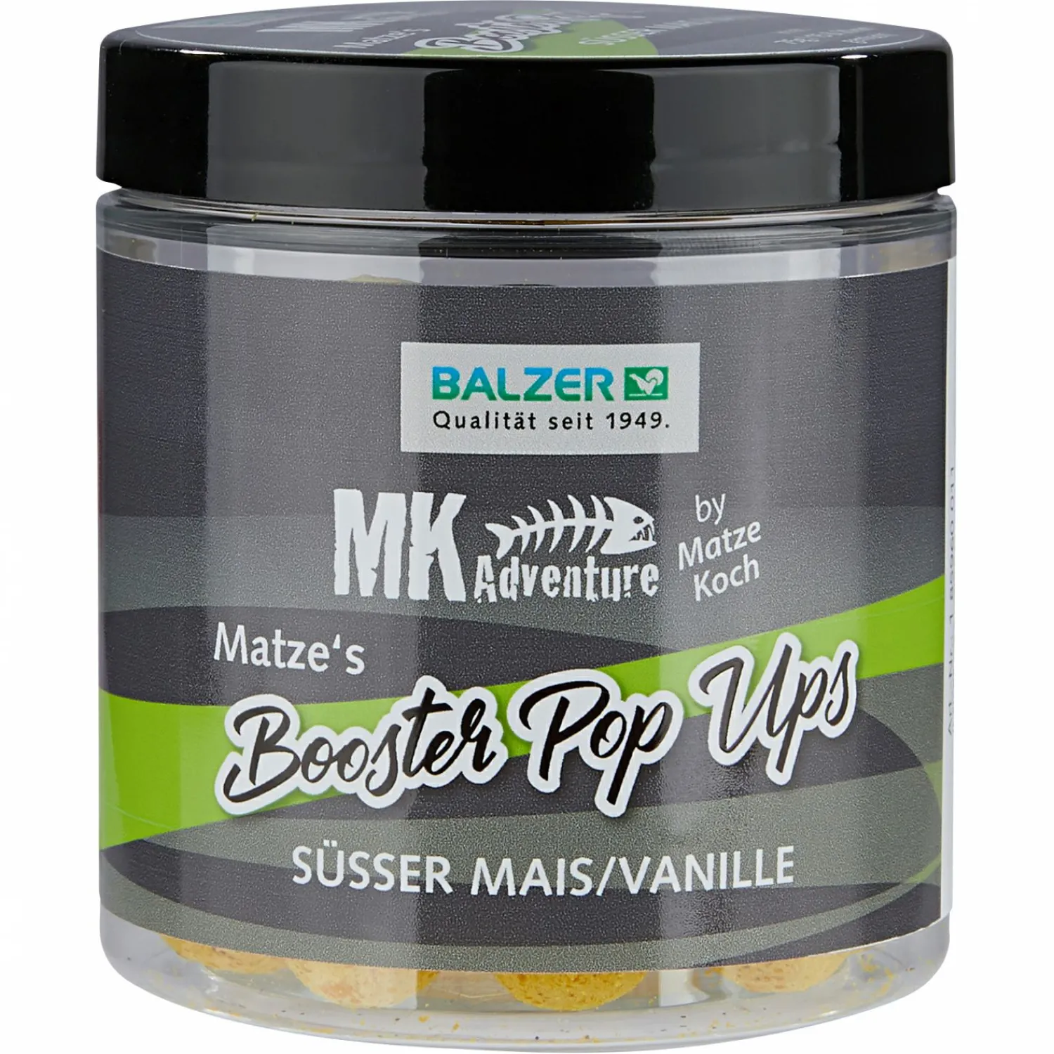 Matze Koch Pop-Ups MK Adventure Booster Balls Pop-Ups (Süßer Mais/Vanille)< Karpfenfutter·Boilies & Popup Boilies|Karpfenfutter