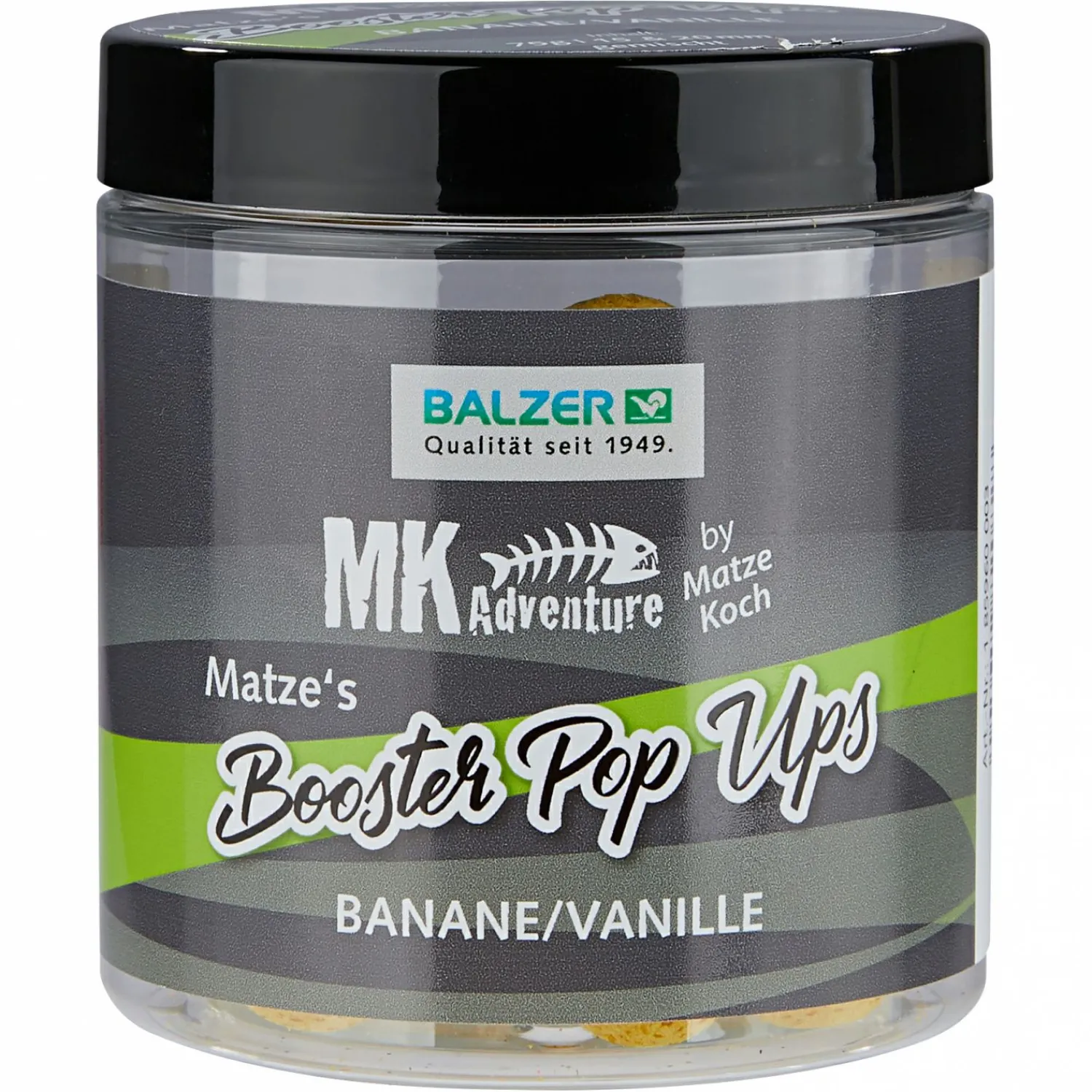 Clearance Pop-Ups MK Adventure Booster Balls (Banane/Vanille) Karpfenfutter·Boilies & Popup Boilies|Karpfenfutter