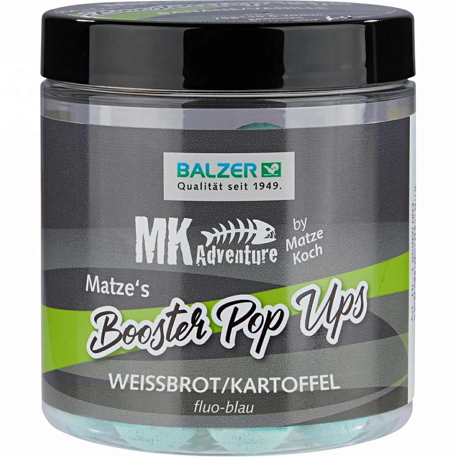 Matze Koch Pop-Ups MK Adventure Booster Balls (Weißbrot/Kartoffel)< Karpfenfutter·Boilies & Popup Boilies|Karpfenfutter