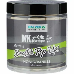 Hot Pop-Ups MK Adventure Booster Balls (Honig/Vanille) Karpfenfutter·Boilies & Popup Boilies|Karpfenfutter