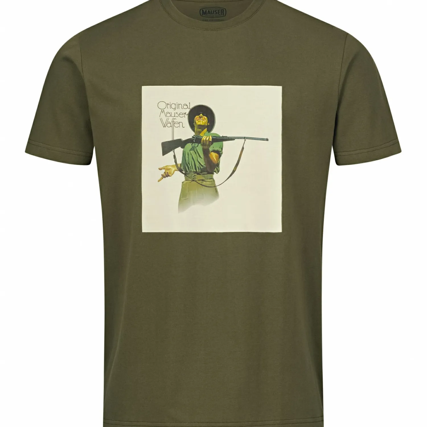 Hot Original T-Shirt Herren (Matt Oliv) Angelshirts & Angel-Oberteile