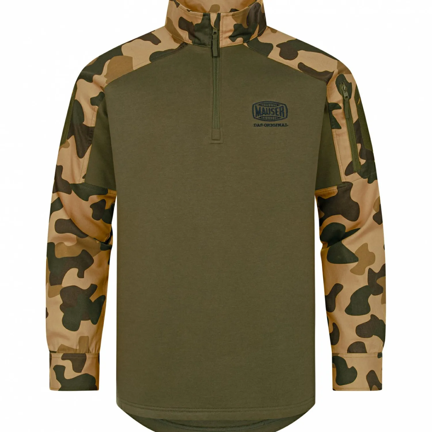 Best Range Sweater Herren (Matt Oliv) Angelpullover & -Strickjacken