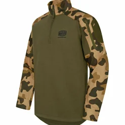 Best Range Sweater Herren (Matt Oliv) Angelpullover & -Strickjacken