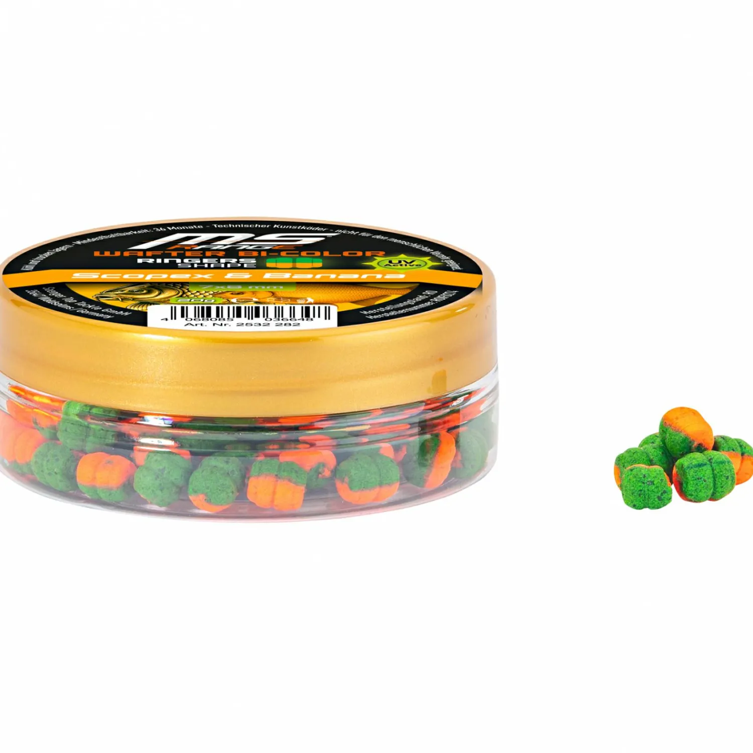 MS Range Rings Shape Wafter Bi-Color (Scopex & Banana)< Karpfenfutter|Karpfenfutter·Boilies & Popup Boilies