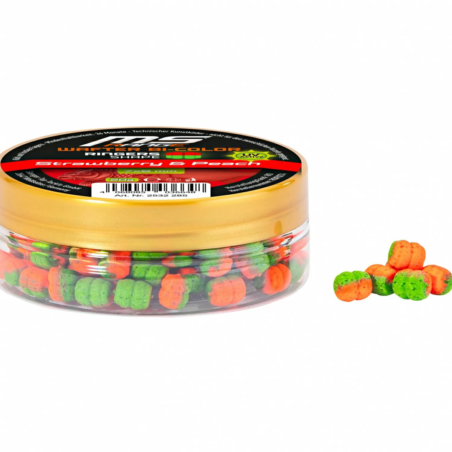 Rings Shape Wafter Bi-Color (Strawberry & Peach) Karpfenfutter|Karpfenfutter·Boilies & Popup Boilies