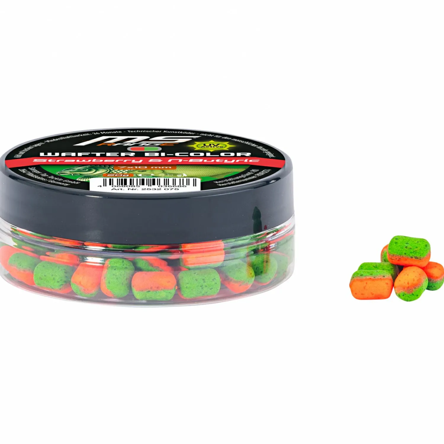 Clearance Wafter Bi-Color Dumbells (Strawberry & N-Butyric) Karpfenfutter|Karpfenfutter·Boilies & Popup Boilies