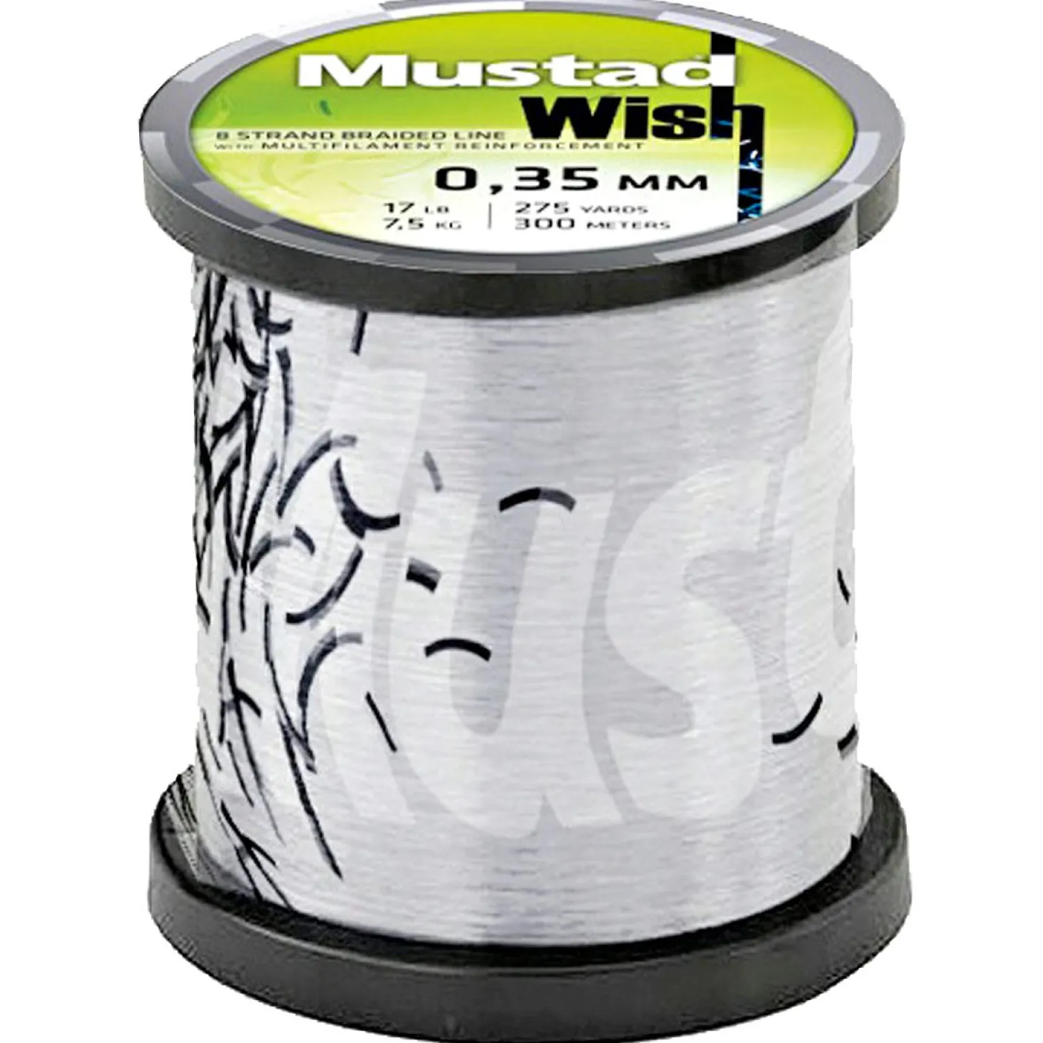 Outlet Angelschnur Wish Braid (chartreuse, 110 m) Geflochtene Schnüre