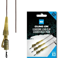 Best Cling On Leadcore Lead Clip Leader 75cm Karpfenangeln-Zubehör