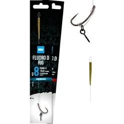 Nash Fluorocarbon D-Rig, Barbed< Karpfenangeln-Zubehör