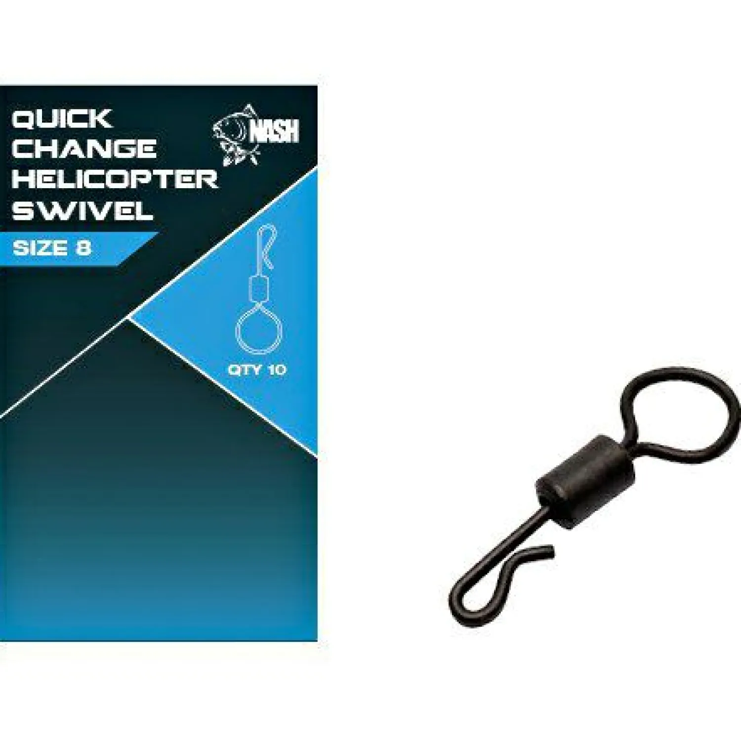 Nash Quick Change Helicopter Swivel Size 8< Karpfenangeln-Zubehör