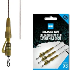 Hot Ready Tied Unleaded Lead Clip Leader 75cm Karpfenangeln-Zubehör