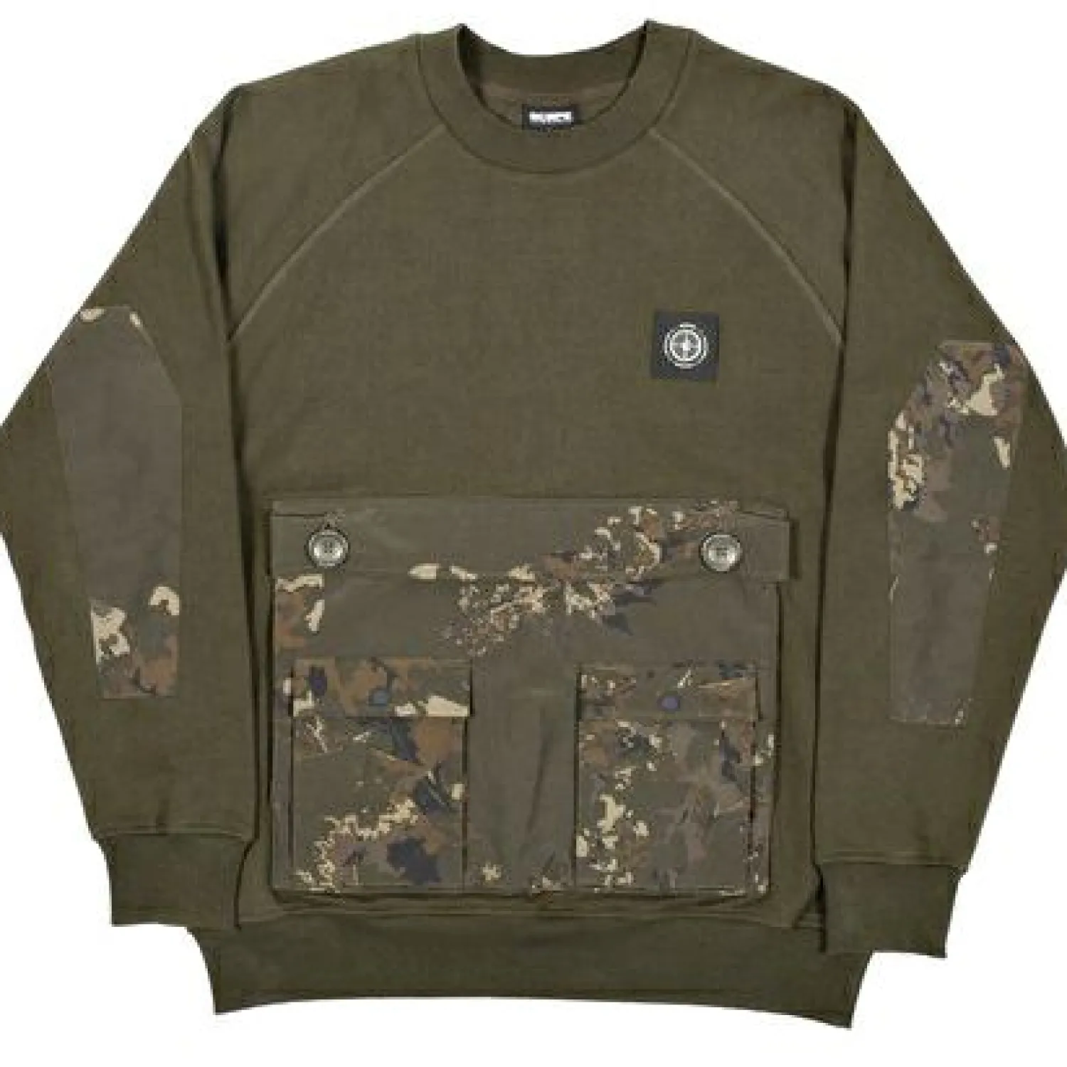 Nash Scope HD Jumper Herren (Oliv/Camouflage)< Angelpullover & -Strickjacken