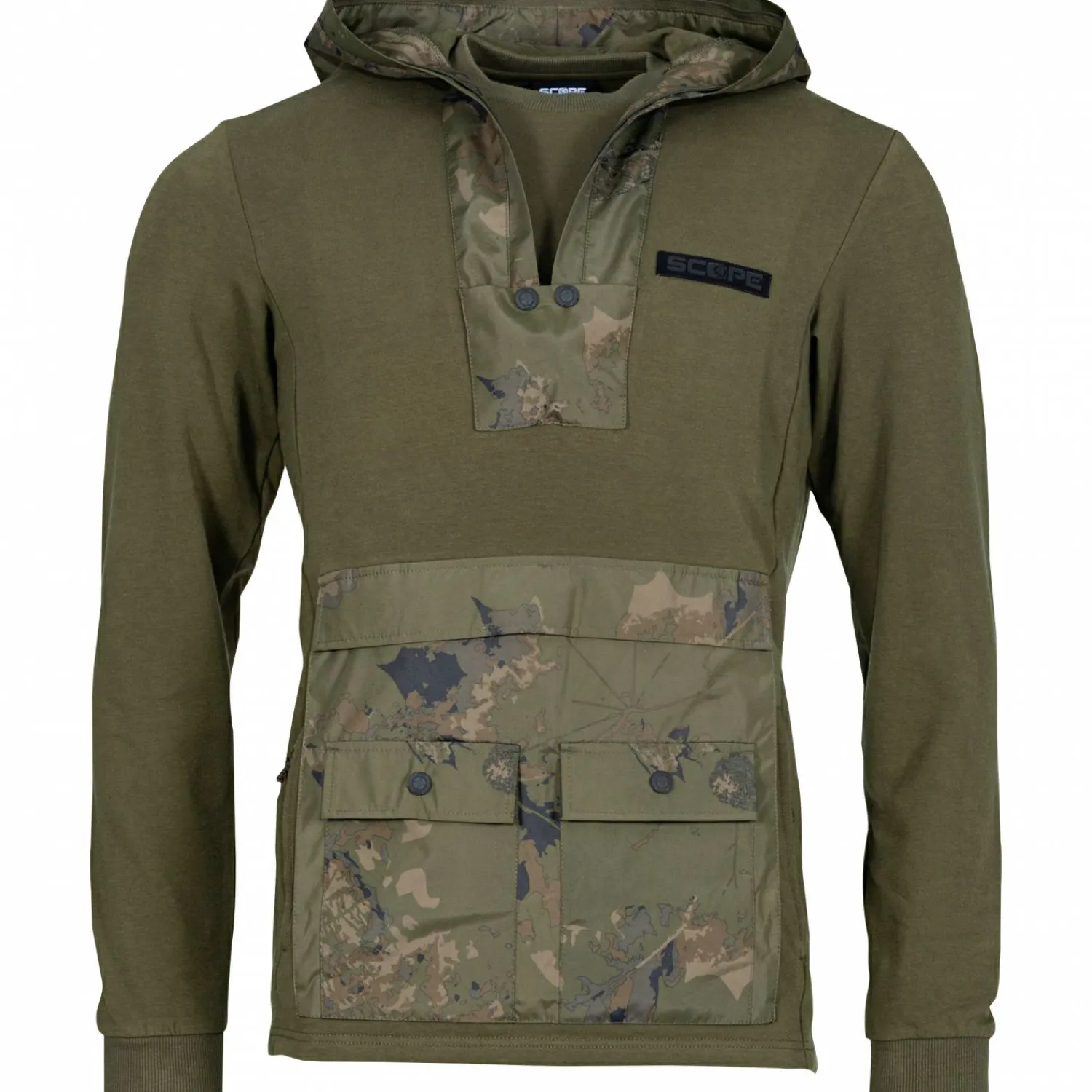 Nash Scope Lite Hoody Herren (Oliv/Camouflage)< Angelpullover & -Strickjacken