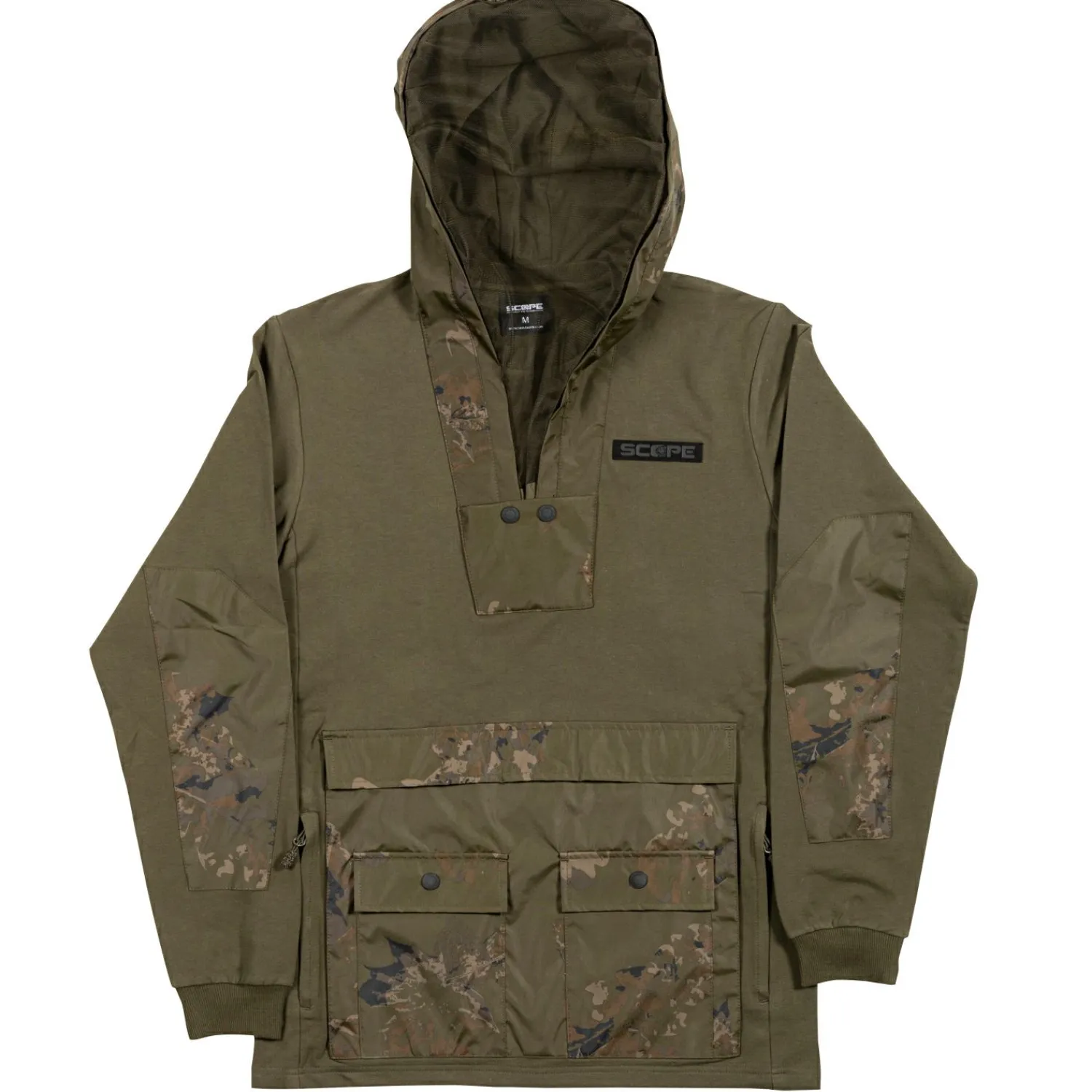 Nash Scope Lite Hoody Herren (Oliv/Camouflage)< Angelpullover & -Strickjacken