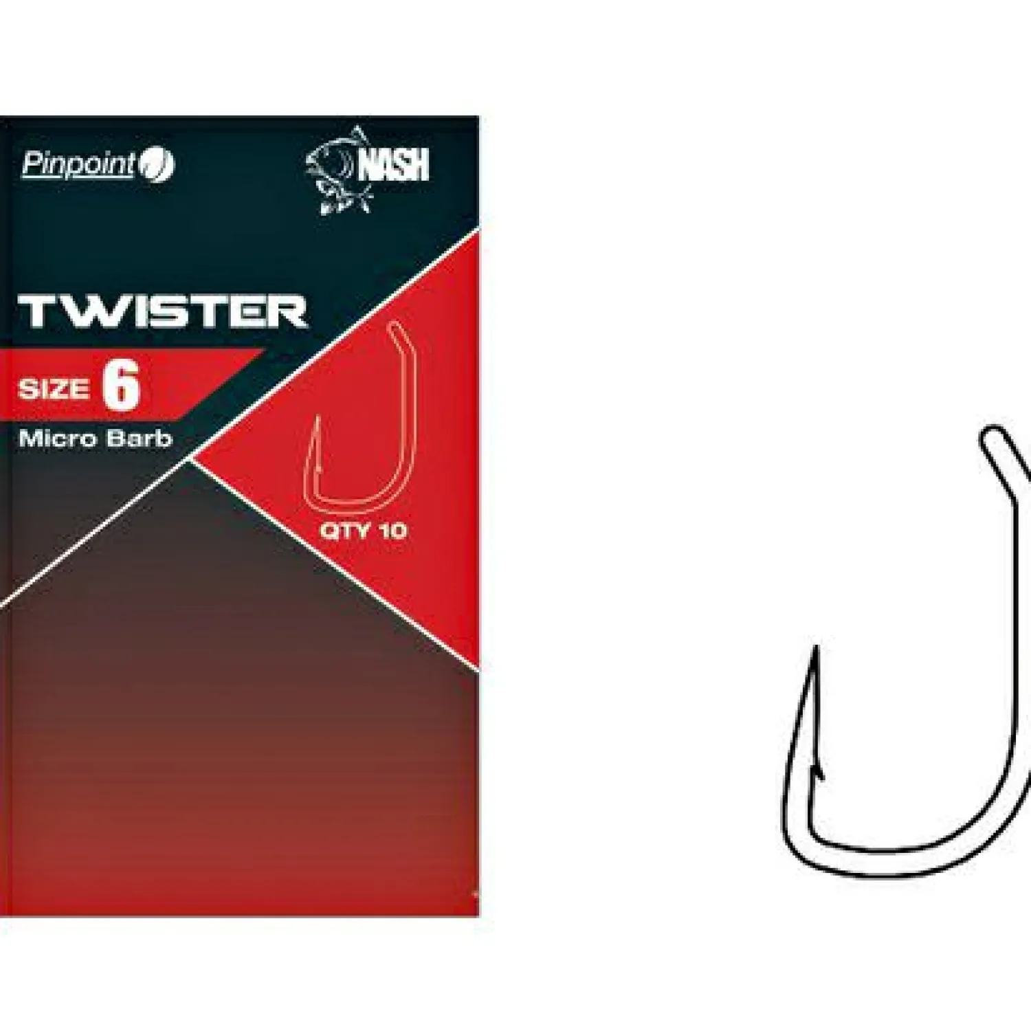 Discount Twister Hooks, Micro Barbed Karpfenangeln-Zubehör