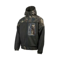 Nash Zero Tolerance Nordic Fleece Zipped Hoody Herren (Schwarz/Camouflage)< Angelpullover & -Strickjacken