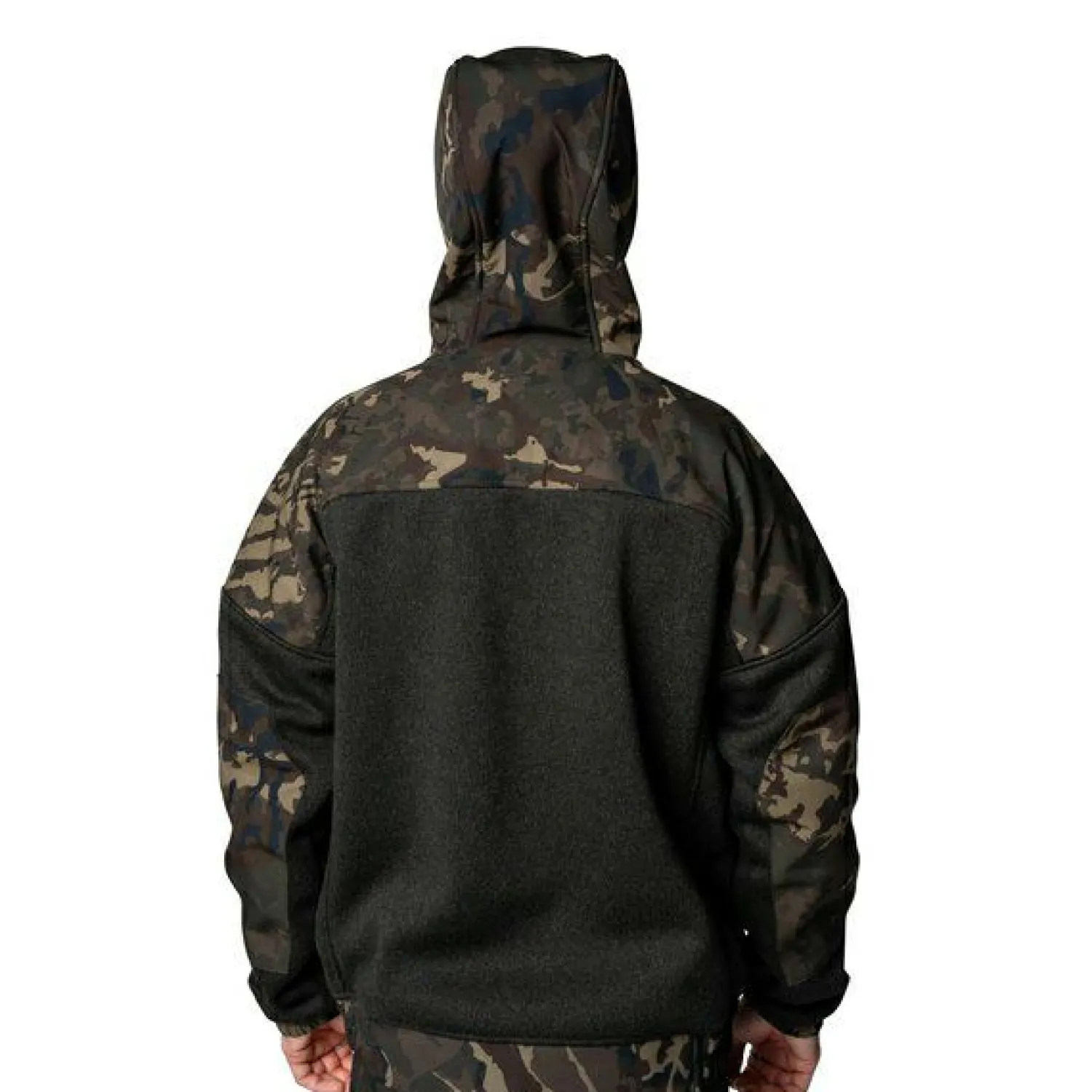 Nash Zero Tolerance Nordic Fleece Zipped Hoody Herren (Schwarz/Camouflage)< Angelpullover & -Strickjacken