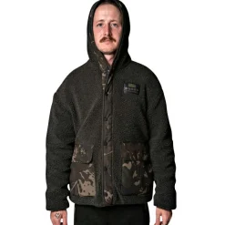 New Zero Tolerance Sherpa Fleece Hoody Herren (Braun/Camouflage) Outdoor- & Angel-Jacken