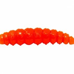 New Larvy (Orange) Forellen-Kunstköder|Raubfischangeln Kunstköder