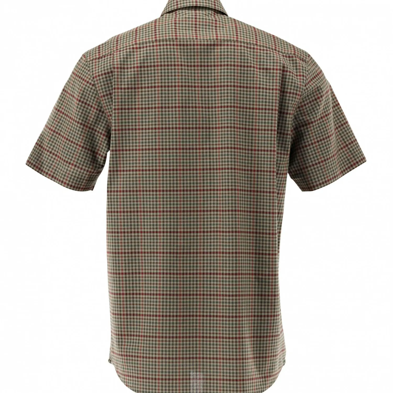Outlet Hemd 1/2 Arm Slim Fit Herren (Oliv) Outdoor- & Angelhemden