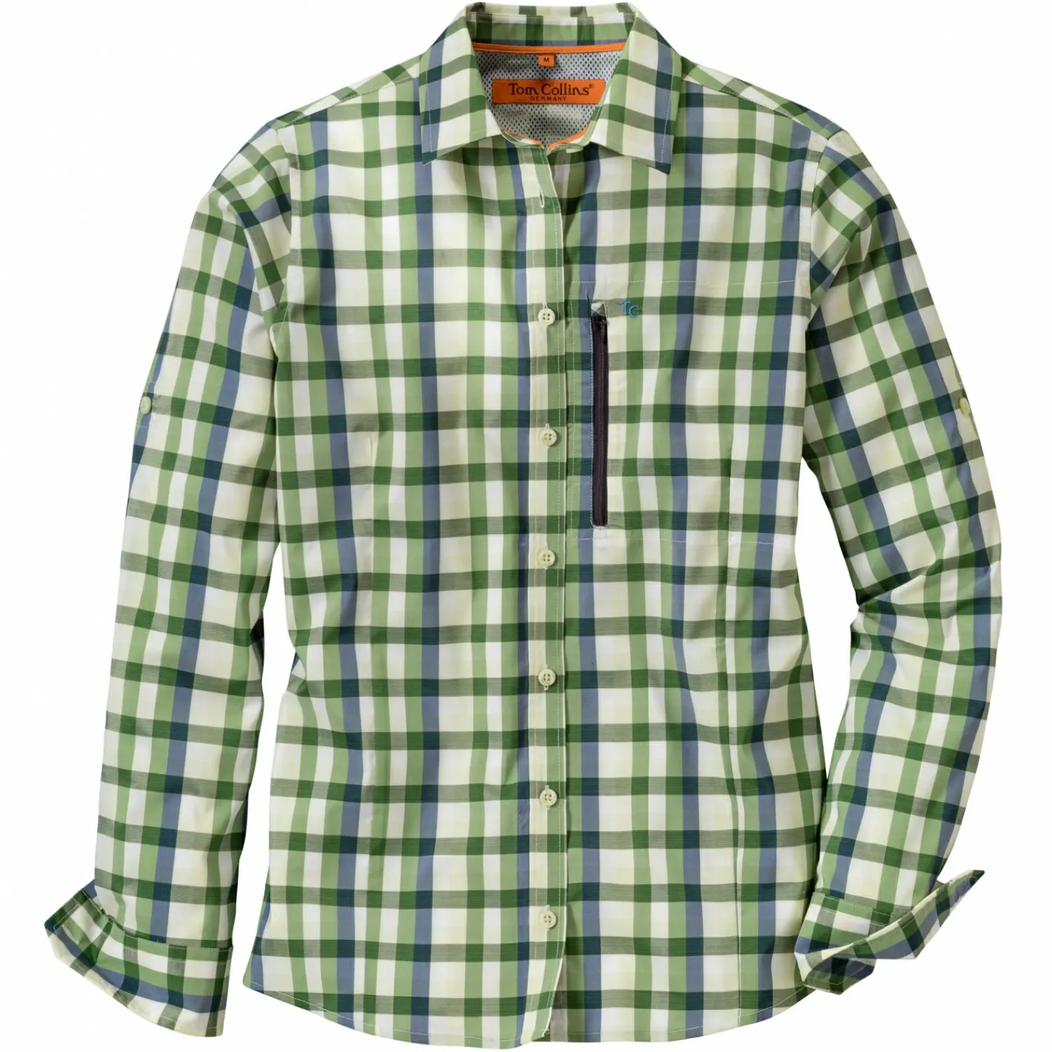 OS Trachten Snuko Bluse 1/1 Arm Damen (Oliv)<Damen Damen Angelshirts & -Oberteile