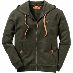 OS Trachten Zawul Sweatshirtjacke 1/1 Arm Herren (Trachtengrün)< Outdoor- & Angel-Jacken