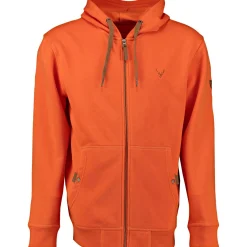 New Zawul Sweatshirtjacke 1/1 Arm Herren (Orange) Outdoor- & Angel-Jacken