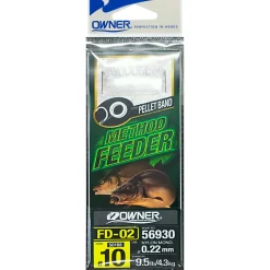 Owner Angelhaken Method Feeder mit Pelletband< Angelhaken|Karpfenangeln-Zubehör