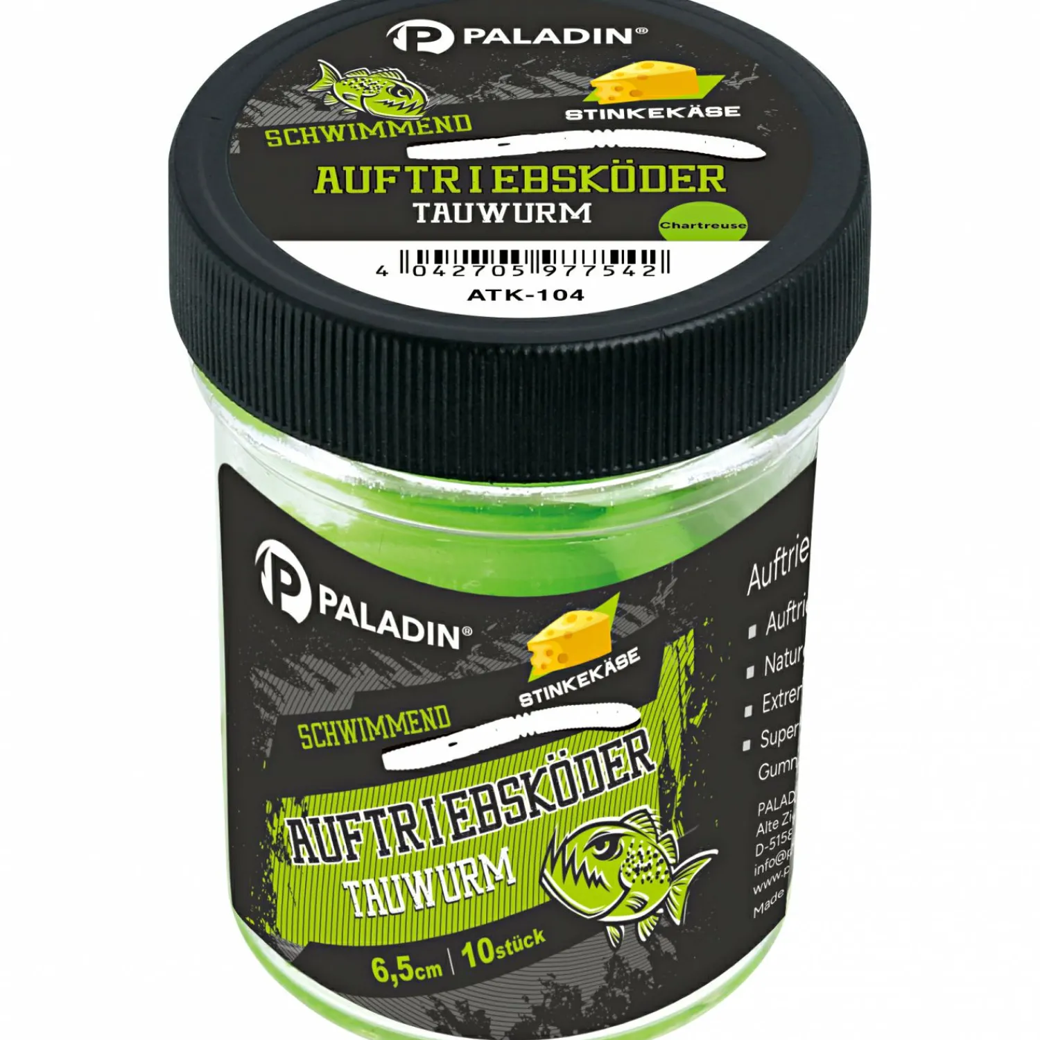 Paladin Auftriebsköder Tauwurm (creme)< Raubfischangeln Kunstköder