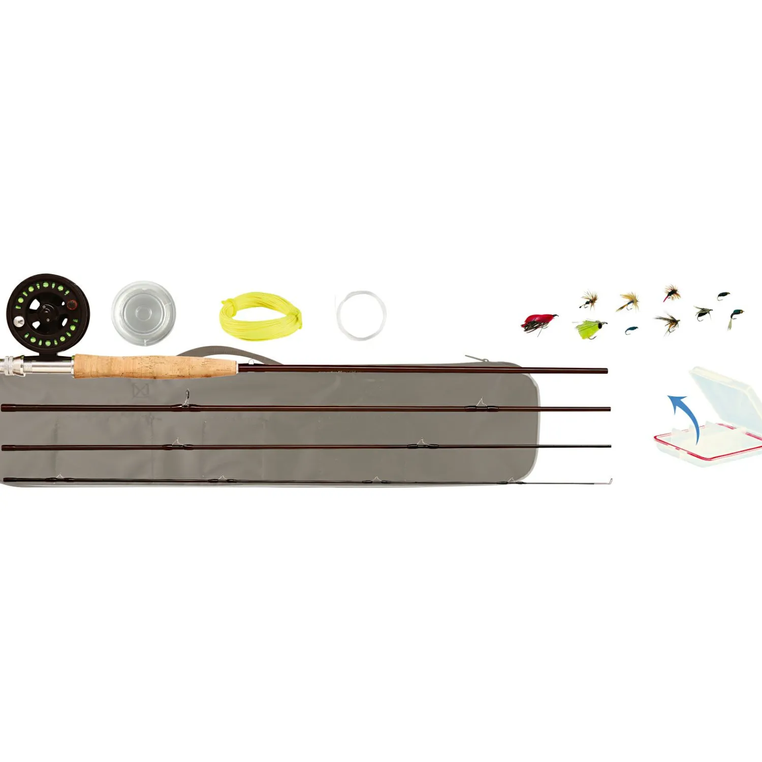 New Fliegen Carbon Combo Fliegen-Angelsets