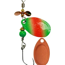 Outlet Killer Pro (Orange-Grün/Kupfer) Spinner|Raubfischangeln Kunstköder