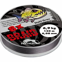 Paladin Pantherline Braid 8fach geflochten (stahl grau)< Geflochtene Schnüre