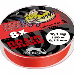 Paladin Pantherline Braid 8fach geflochten (inferno rot)< Geflochtene Schnüre