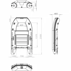Best Boot Executive PZ 235 Angelboote ·Bellyboote & Schlauchboote