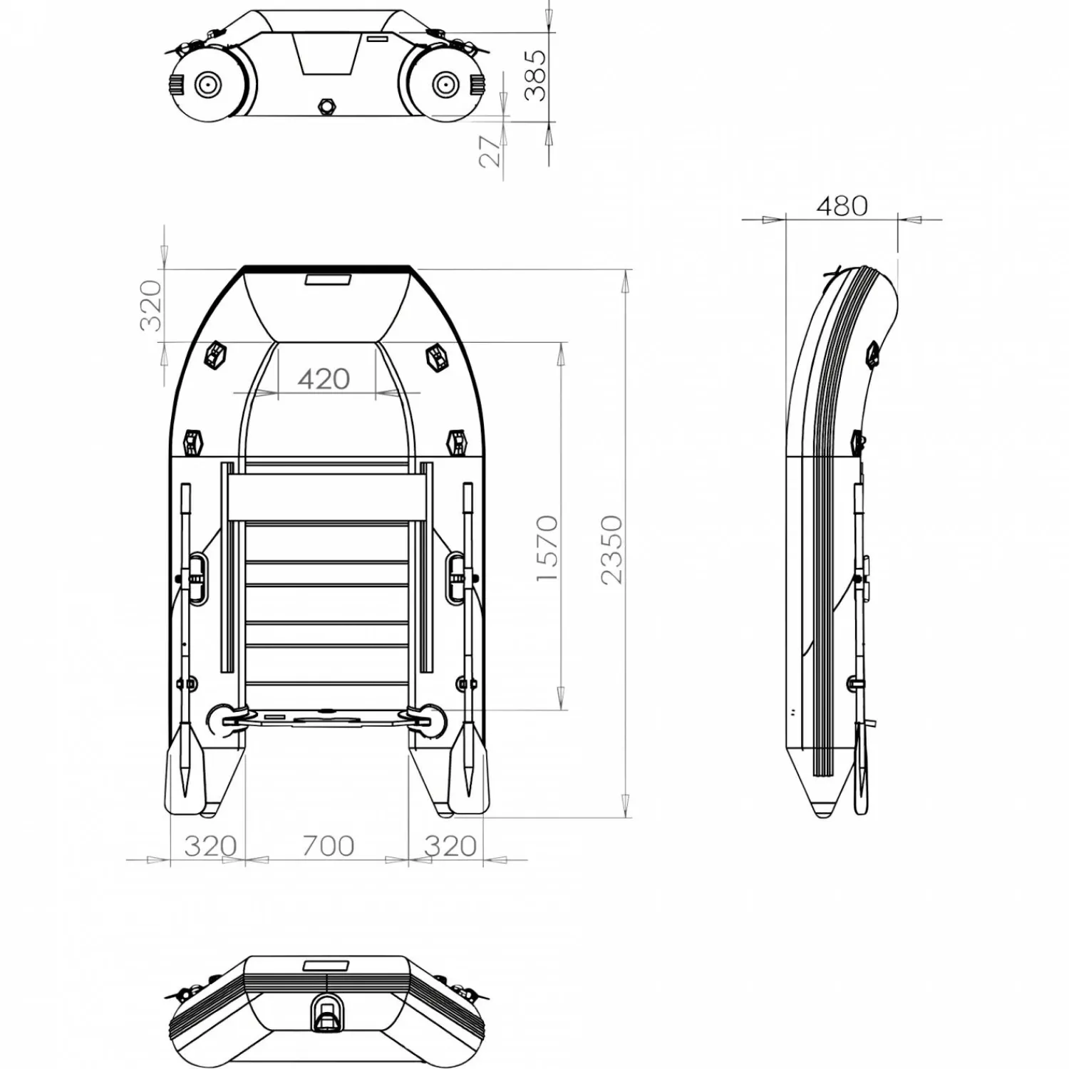 Best Boot Executive PZ 235 Angelboote ·Bellyboote & Schlauchboote