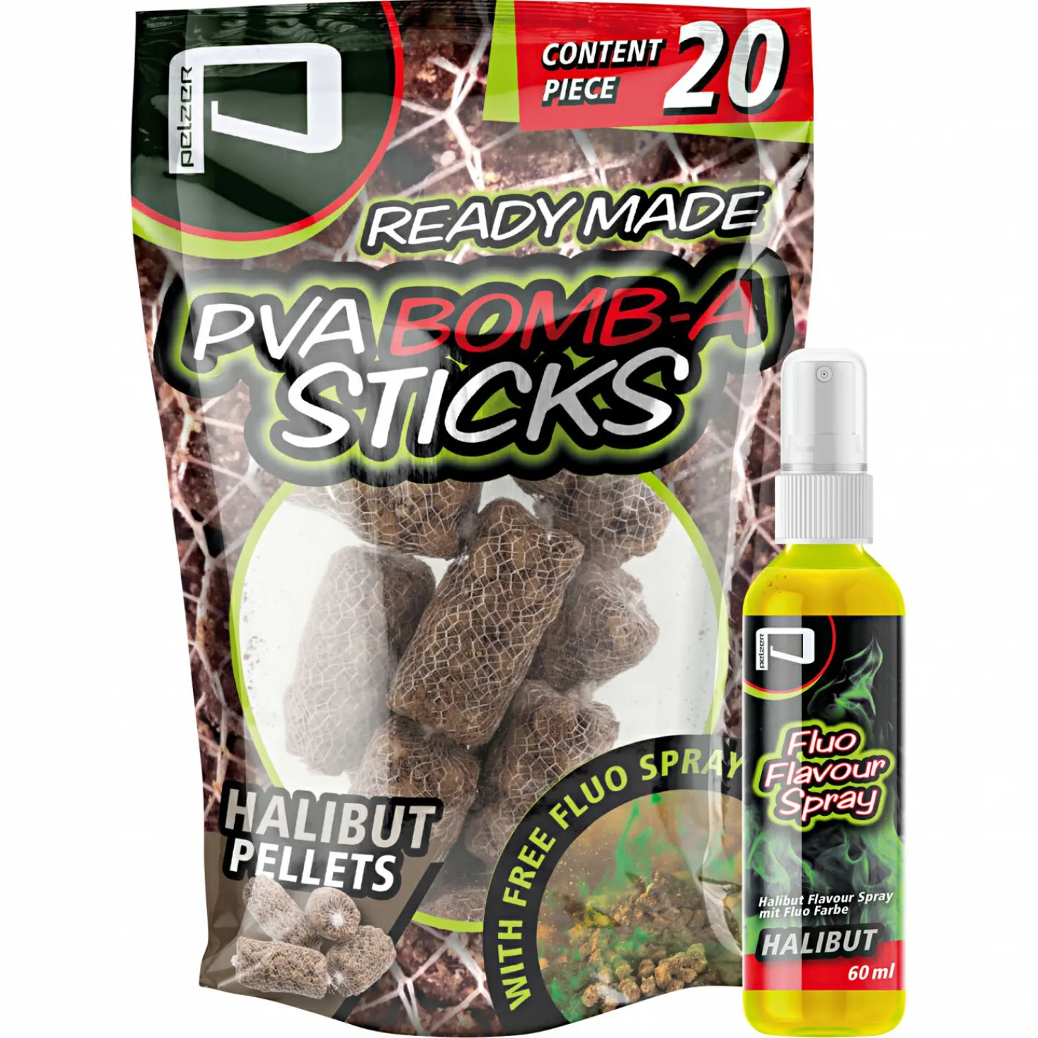 Hot Friedfischfutter PVA Bomb-A Sticks (Halibut) Karpfenfutter·Partikelköder & Angel-Pellets|Karpfenfutter