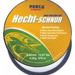 Perca Original Hechtschnur (grau)< Raubfischschnüre|Raubfischschnüre