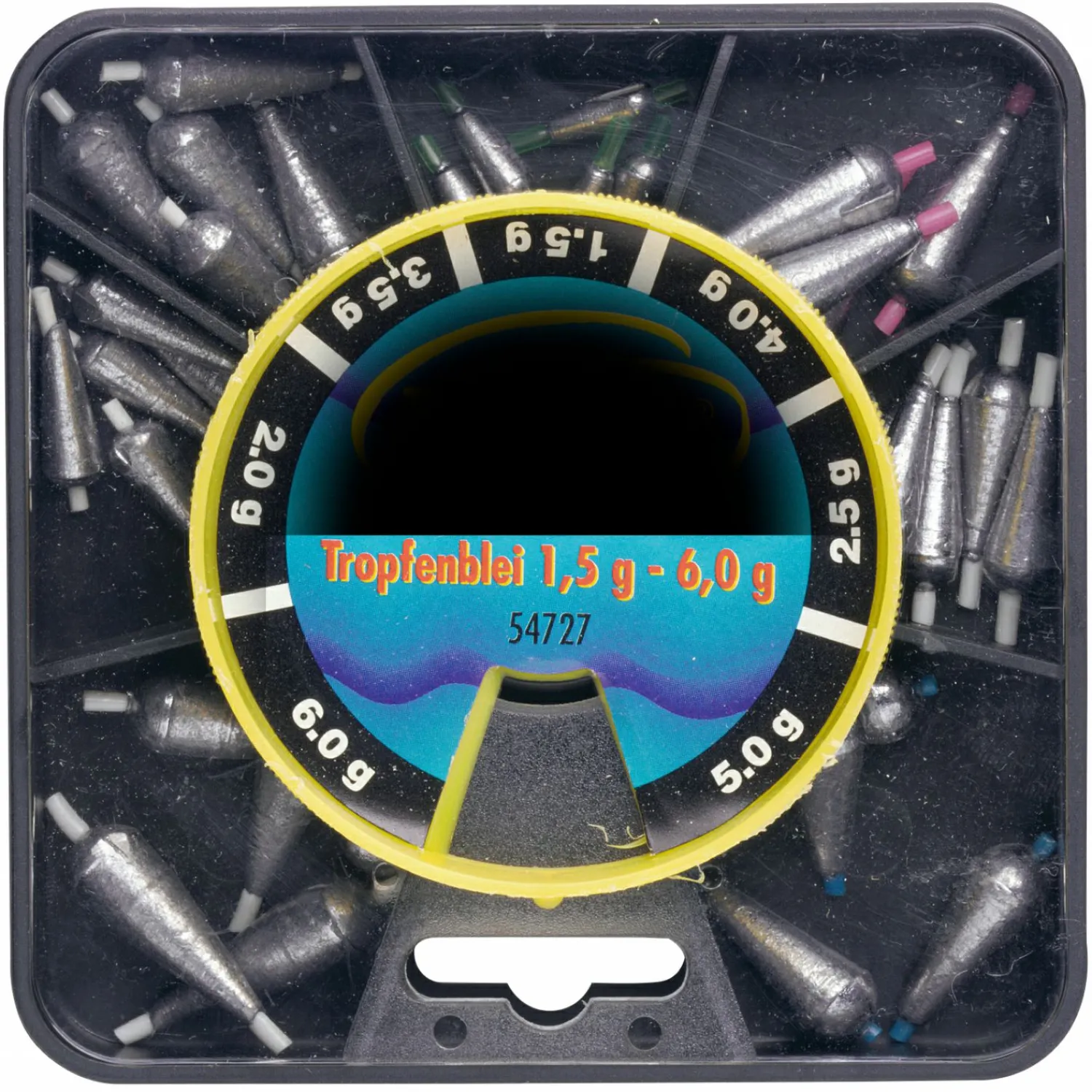 Perca Original Tropfenblei-Sortiment (1,5 - 6,0 g)< Angelbleie